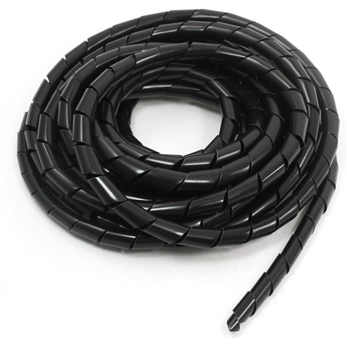 Click Black Spiral Wrap, 5mx12mm - Theodist