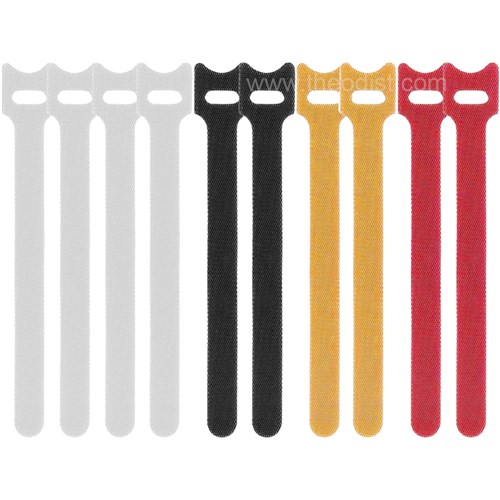 Click CLKC0215 Reusable Cable Ties, 10 Pack, Hook & Loop - Theodist