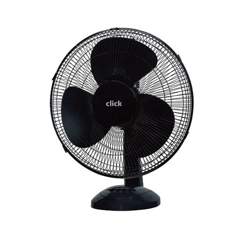 Click 0593781 30cm Desk Fan 3 Speed Settings, Black, 21x49cm - Theodist