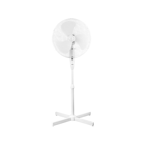 Click 0454952 40cm Pedestal Fan, 3 Speed Control, 58cmX113cm, White - Theodist