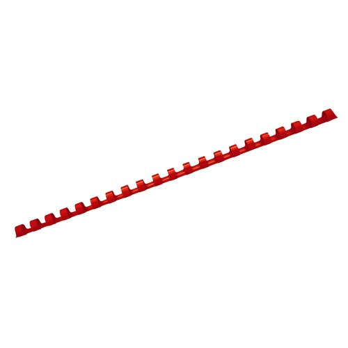 DSB COMB08 Comb Binder 8mm 21 Rings Bind Up To 50 Sheets_Red - Theodist