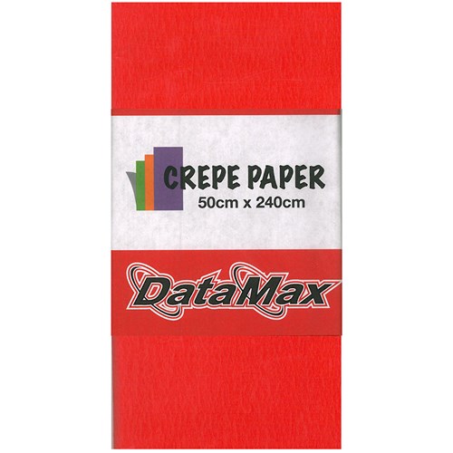 DataMax CP8000 Crepe Paper Assorted 50x240cm_RED - Theodist
