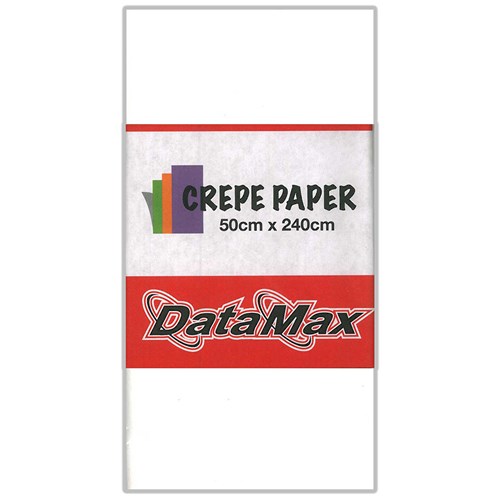 DataMax CP8000 Crepe Paper Assorted 50x240cm_WHT - Theodist
