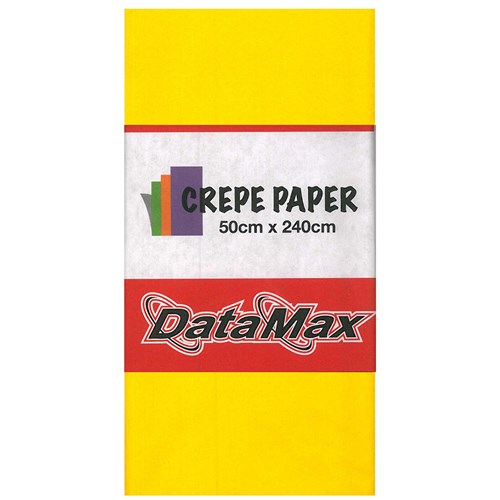 DataMax CP8000 Crepe Paper Assorted 50x240cm_YEL - Theodist