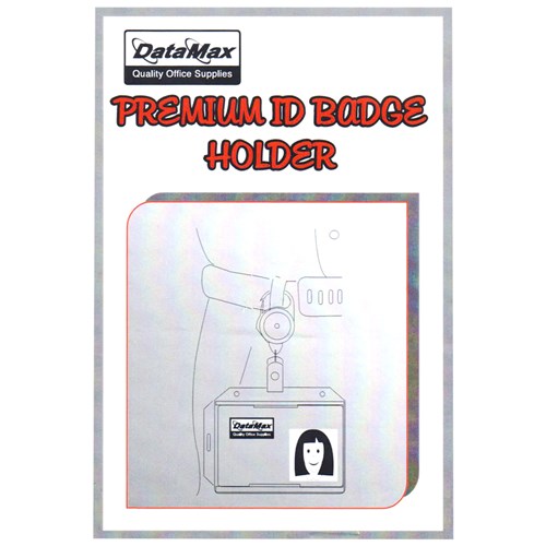 DataMax CR008 Premium  ID Holder Clear with Retractable Clip_2 - Theodist