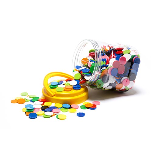 Learning Can Be Fun Assorted Colour Counters 1000 Pieces - Theodist