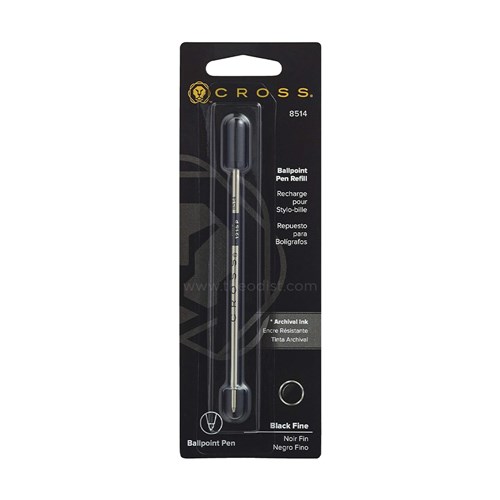 Cross 8514 Ballpoint Pen Refill Black Fine - Theodist