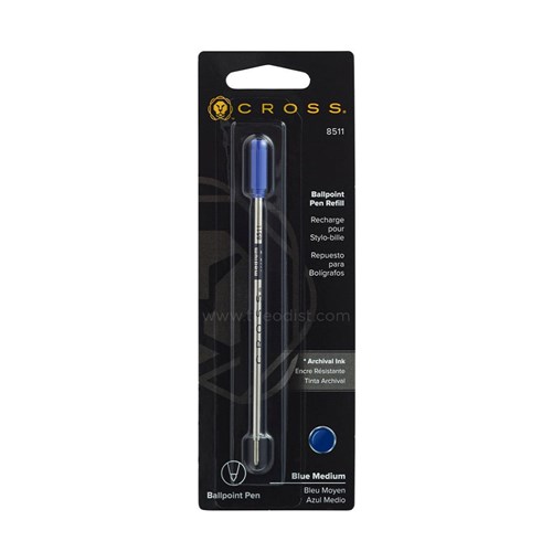 Cross 8511 Ballpoint Pen Refills Blue Medium - Theodist