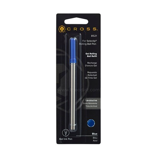 Cross 8521 Gel Rolling Ball Pen Refill Blue Medium - 