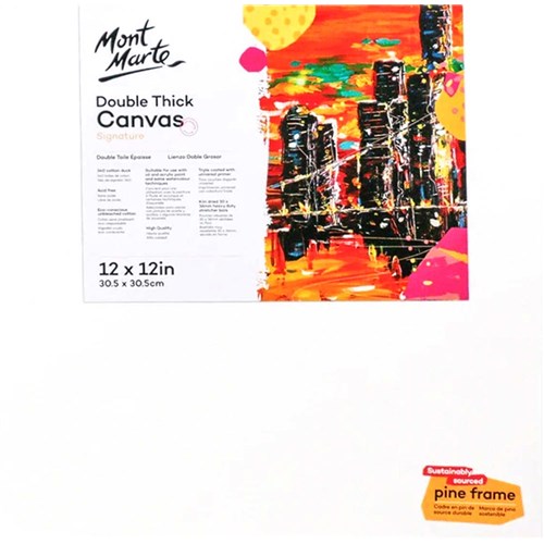 Mont Marte CSDT3030 Double Thick Canvas Signature 30.5x30.5cm - Theodist