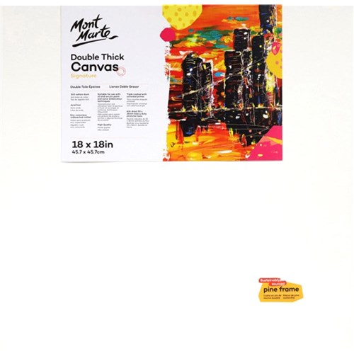Mont Marte CSDT4545 Double Thick Canvas Signature 45.7x45.7cm - Theodist