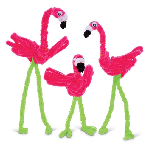 EC Chenille Stems, Fuzzy Wires, Pipe Cleaners Fluoro Assorted Colour 200-Pack_1 - Theodist