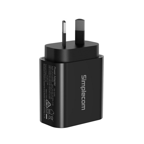 Simplecom CU220 20W Dual Port USB-C & USB A Charger_1 - Theodist