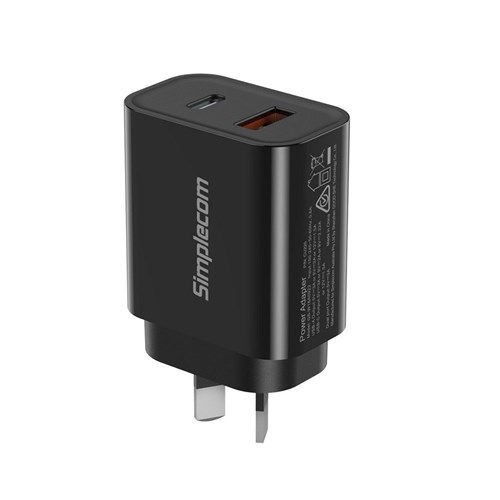 Simplecom CU220 20W Dual Port USB-C & USB A Charger_2 - Theodist