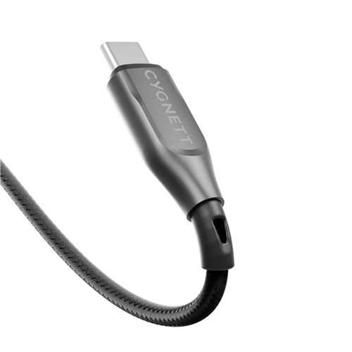 Cygnett USB-C to USB-C Armoured Cable 2m Black CY4676PCTYC_2 - Theodist