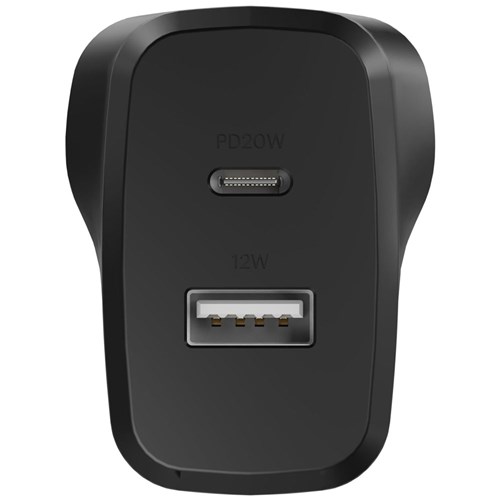 Cygnett Powerplus 32W PD Dual AU Wall Charger Black CY4773PDWCH_1 - Theodist