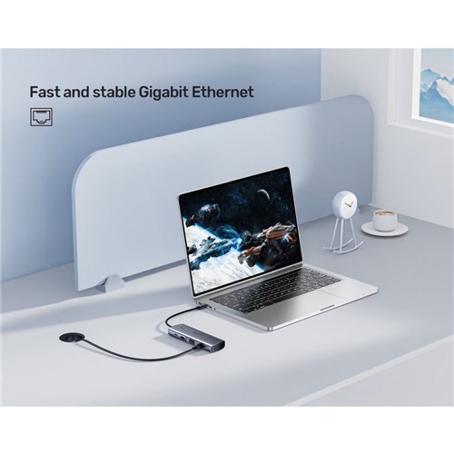 Unitek D1113A USB-C 9 in 1 56GBps Hub Space Grey_12  - Theodist
