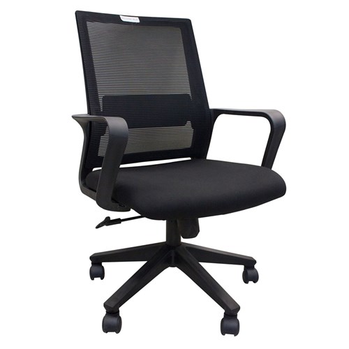 Office Chair Modern Mesh Middle D6339B_BLK - Theodist