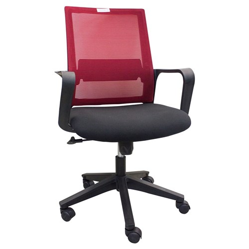 Office Chair Modern Mesh Middle D6339B_RED - Theodist