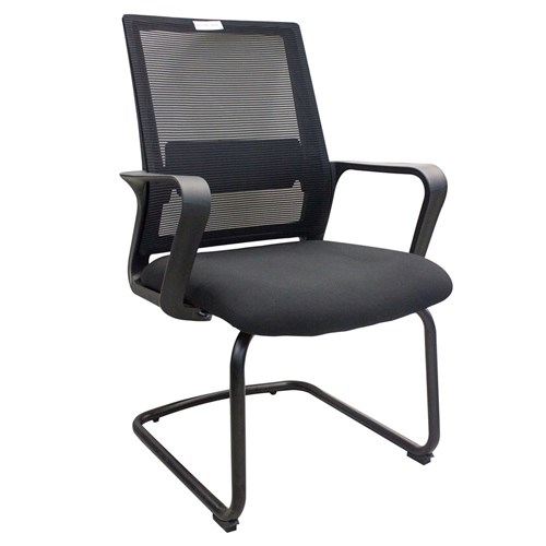 Visitor Chair Modern Mesh Arms D6339C_BLK - Theodist