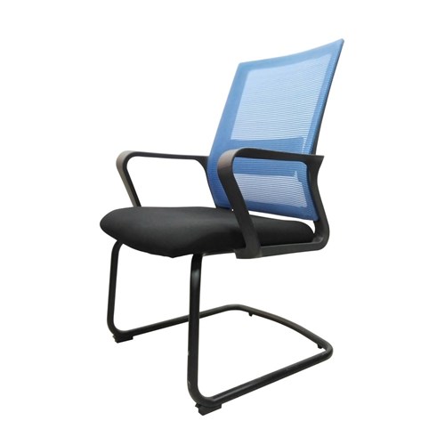 Visitor Chair Modern Mesh Arms D6339C_BLU - Theodist