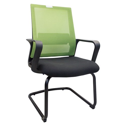 Visitor Chair Modern Mesh Arms D6339C_GRN - Theodist