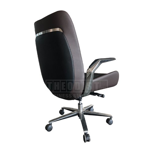 Executive Chair D8529B Medium Back Brown_2 - Theodist