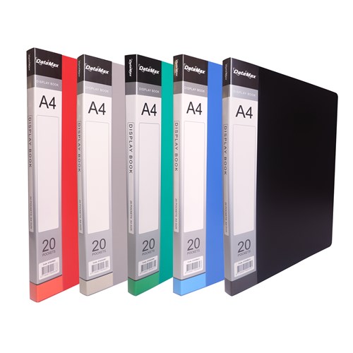 DataMax D87020 Display Book A4 Insert Cover 20 Pocket - Theodist