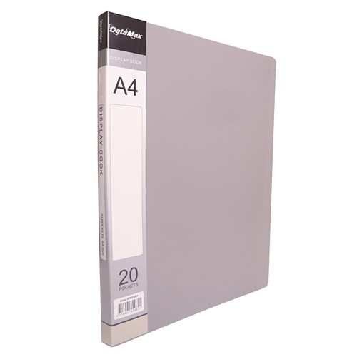 DataMax D87020 Display Book A4 Insert Cover 20 Pocket_GRY - Theodist