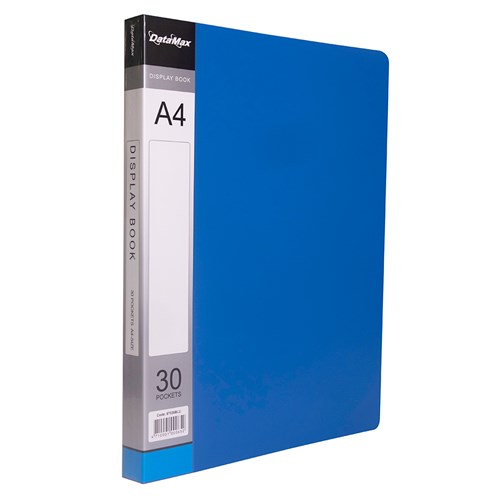 DataMax D87030 Display Book A4 Insert Cover 30 Pocket_BLU - Theodist