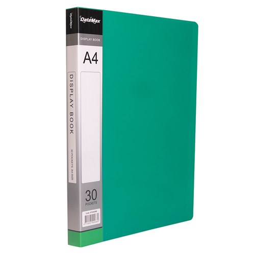 DataMax D87030 Display Book A4 Insert Cover 30 Pocket_GRN - Theodist