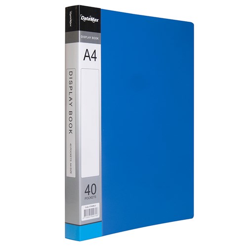 DataMax D87040 Display Book A4 Insert Cover 40 Pocket_BLU - Theodist