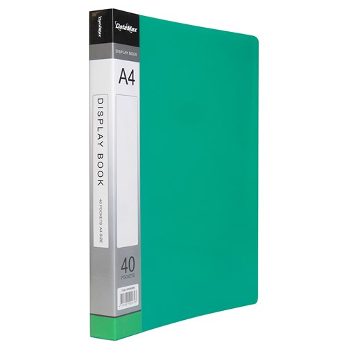 DataMax D87040 Display Book A4 Insert Cover 40 Pocket_GRN - Theodist