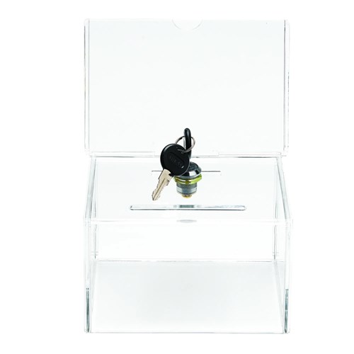Deflecto 596901 Superior Image Coin/Donation Box with Lock_1 - Theodist