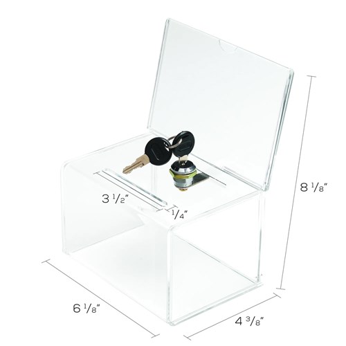 Deflecto 596901 Superior Image Coin/Donation Box with Lock_2 - Theodist