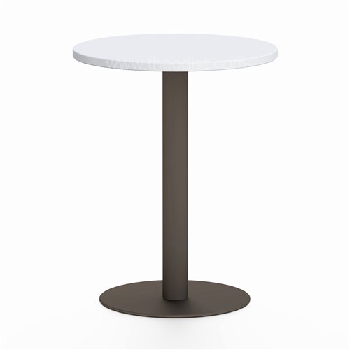 Milano Series Meeting Table Round, 600DIA x 750H, Light Grey - Theodist
