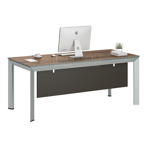 Executive Desk DG16D18 NY Series 1800Wx800Dx750H Dark Walnut, Iron Grey Legs - Theodist