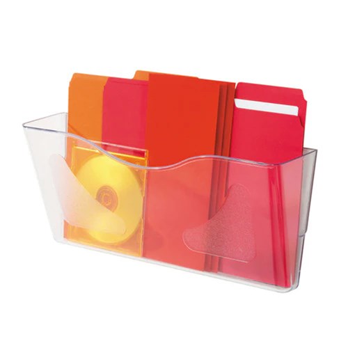 Deflecto 63101 Document Holder A4, Wall Mount, Single Pocket, Landscape_1 - Theodist