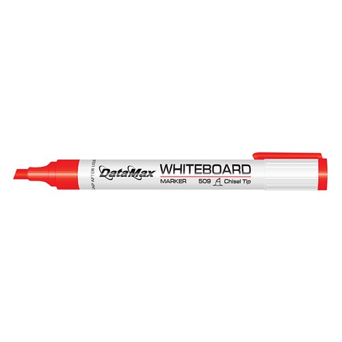DataMax MAX509 Whiteboard Markers Chisel Tip_Red - Theodist