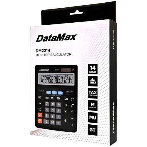 DataMax DM2214 Desktop Calculator 14 Digit 2 Power - Theodist