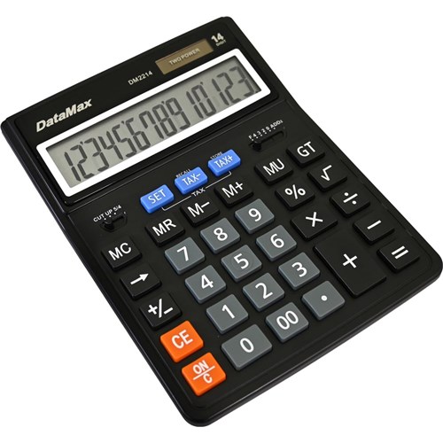 DataMax DM2214 Desktop Calculator 14 Digit 2 Power - Theodist
