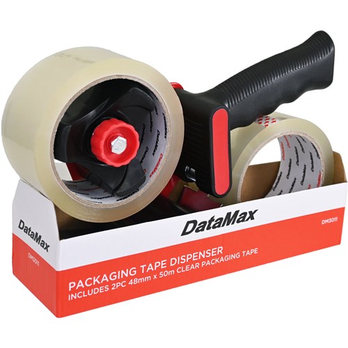 DataMax DM3011 Packaging Tape Dispenser Includes 2PC 48mmX50m Clear Packaging Tape - Theodist