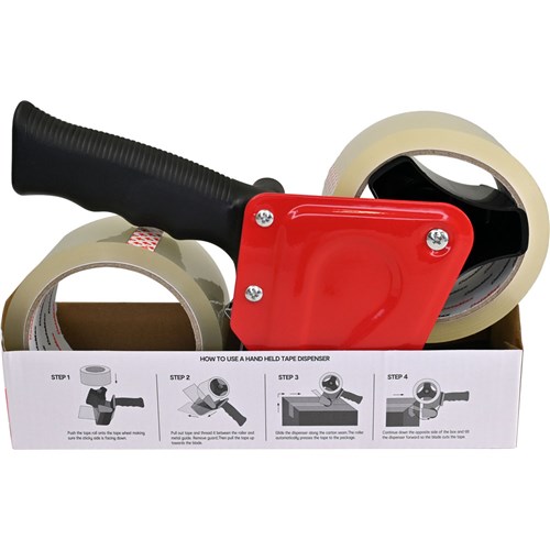 DataMax DM3011 Packaging Tape Dispenser Includes 2PC 48mmX50m Clear Packaging Tape_2 - Theodist