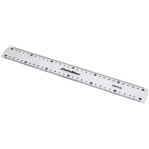 DataMax DM3030 Ruler, Clear, 30cm - Theodist