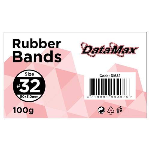 DataMax DM32 No.32 Rubber Bands 50x3.0mm 100g_1 - Theodist