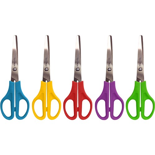 DataMax DM4865 Scissors 158mm Round Tip Assorted Colours - Theodist