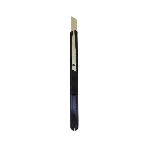 DataMax DM708 Small Box Cutter Metal Body with Slide Lock 9mm_2 - Theodist