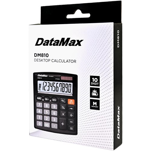 DataMax DM810 Desktop Calculator 10 Digit 2 Power - Theodist
