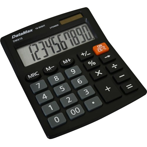 DataMax DM810 Desktop Calculator 10 Digit 2 Power - Theodist
