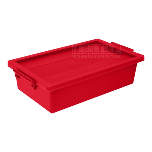DataMax DM9010 Storage Box with Lid 310x175x80mm_RED - Theodist